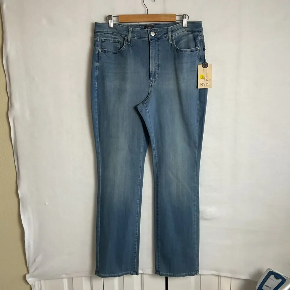 NYDJ Lovesick Slim Bootcut Sure Stretch Medium Wash 14W NWT - Picture 2 of 13